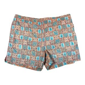 Vintage 90s Pacific Scene‎ Patterned Multicolor Swimming Trunks Men's Medium